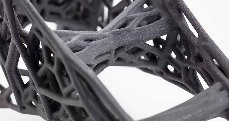 Carbon LW PA640GSL vezelversterkt SLS 3D-geprint onderdeel voor metaalvervanging