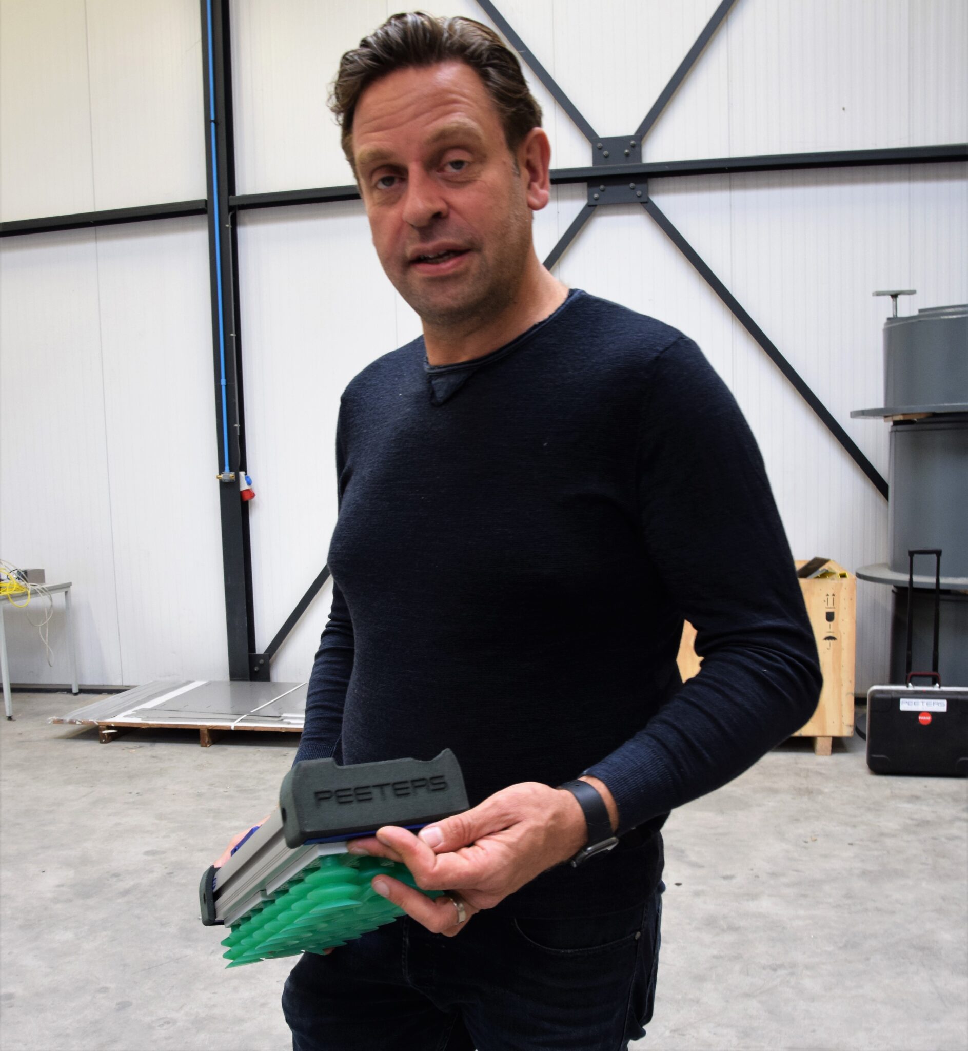 SLS gripper met geintegreerde vacuumkanalen en soft kappen