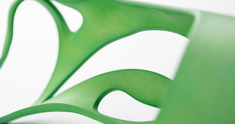 PA11 bio-based SLS 3D-geprint onderdeel, flexibel en slagvast nylon materiaal