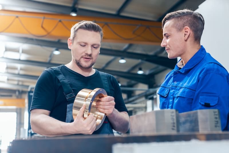 CNC inspectie van onderdeel